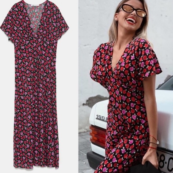 Zara Floral Maxi Dress - Picture 5 of 10